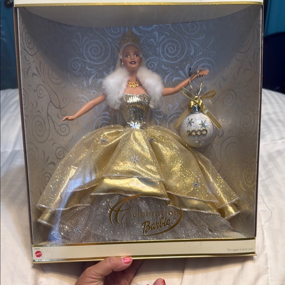 Barbie Celebration 2000 Doll in Gold Dress